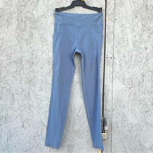 Athleta Girl High Rise Stash Your Treasure Tight Light Blue Full Length Sz XL/14